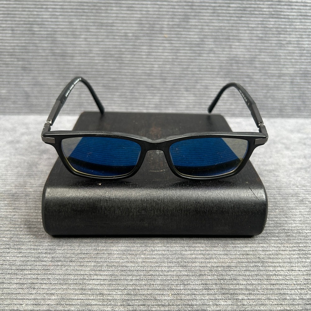 Turboflex TF496 Black Rectangular Y2k Eyeglasses Patented 360 Hinge 51-16-140